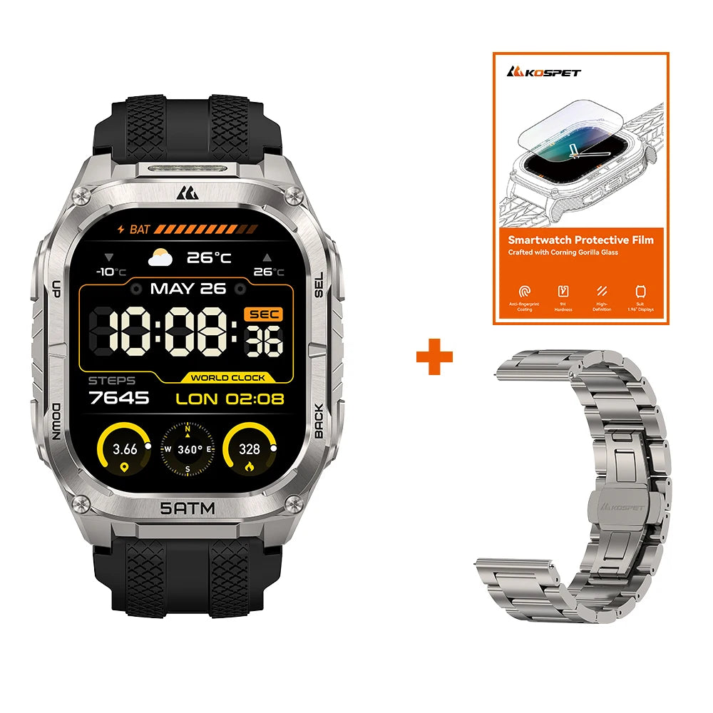 Montre KOSPET TANK M4C GPS et lampe LED – CLEVI Paris