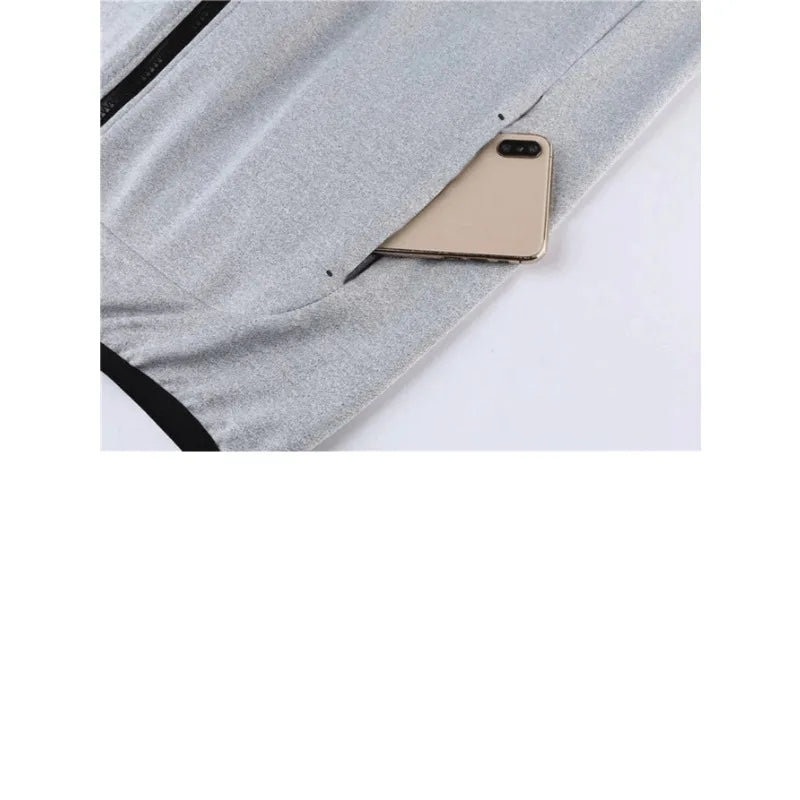 Veste de Sport Homme à Capuche Zippée – Coupe Régulière Casual – 4 Coloris, S à 2XL – CLEVI Paris
