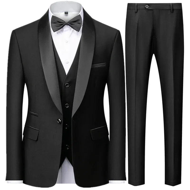 Costume trois pièces homme coupe droite – CLEVI Paris