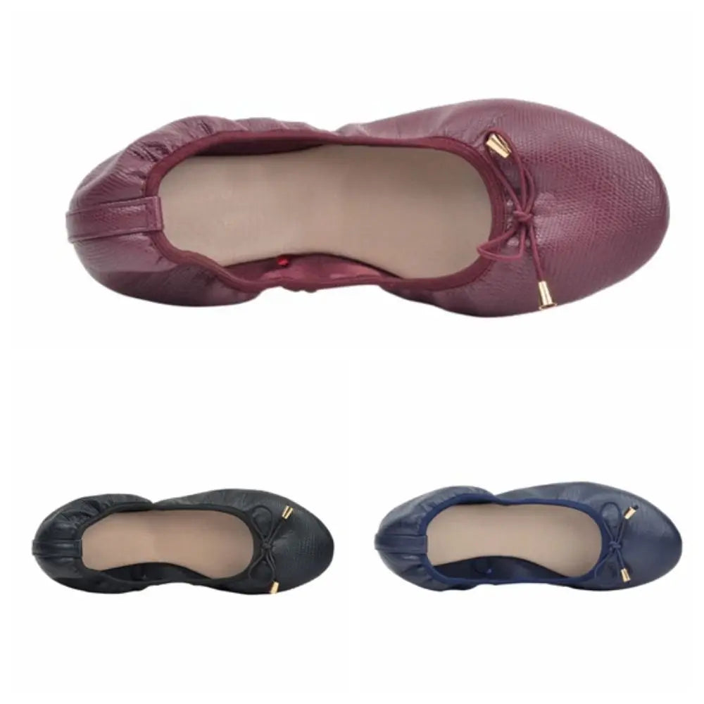 Ballerines femme souples à nœud – CLEVI Paris