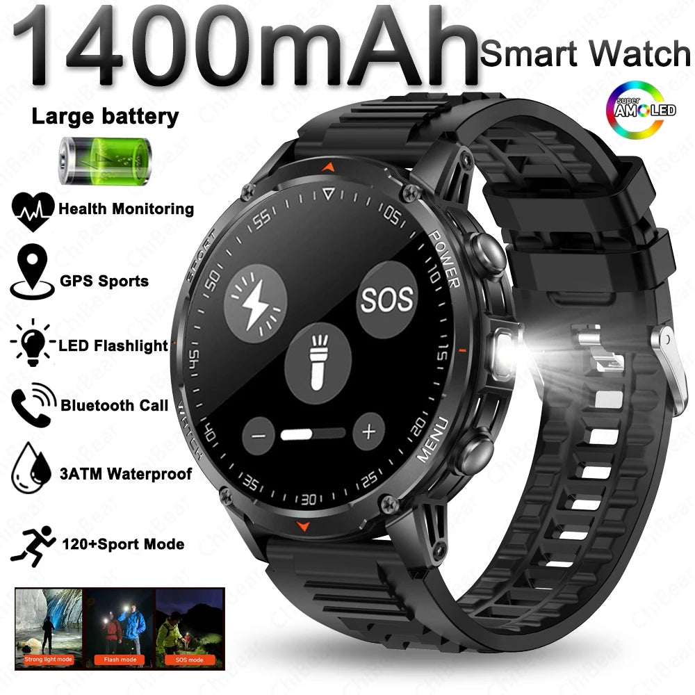 Montre ChiBear AMOLED 1,53″ lampe torche – CLEVI Paris