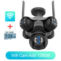 Caméra Panoramique LS VISION 6 Objectifs 30MP 5 Écrans PTZ Zoom 10x IP66 Wi-Fi – CLEVI Paris