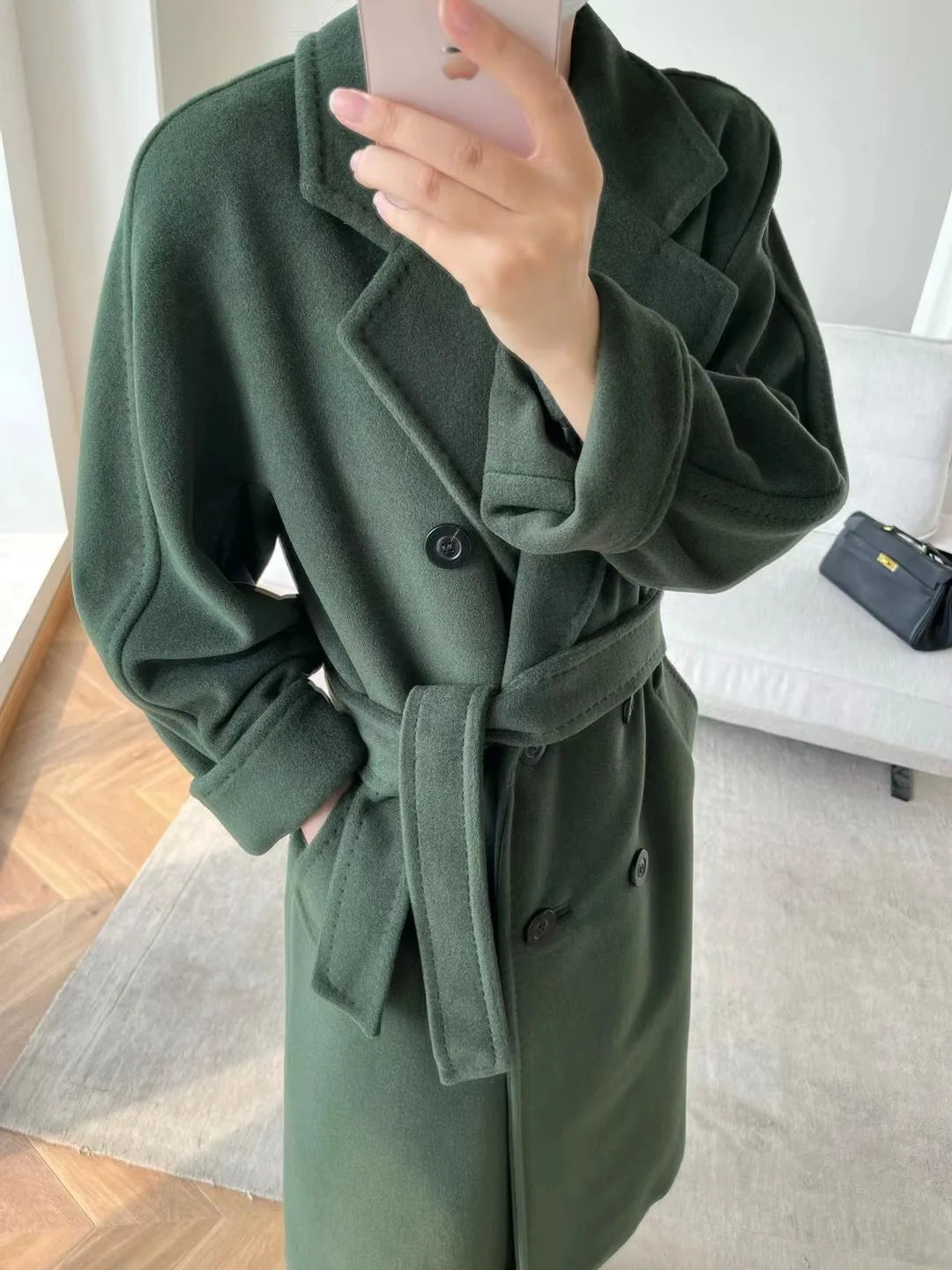 Manteau long femme laine et cachemire – CLEVI Paris