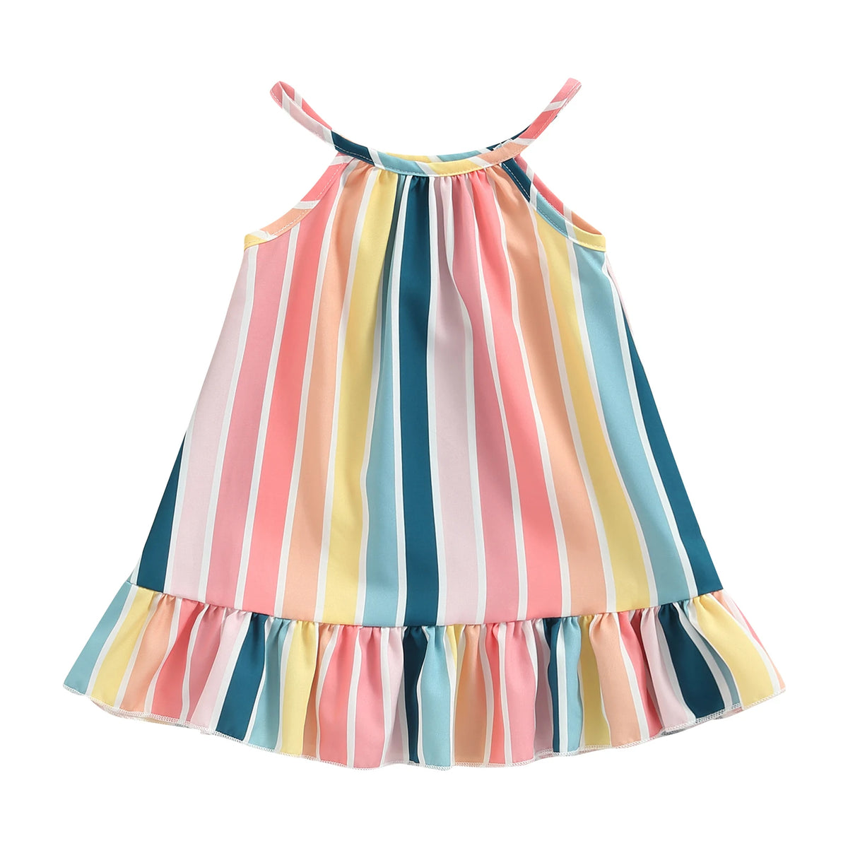 Robe bébé fille rayée à volants – CLEVI Paris