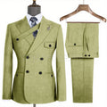 Costume homme croisé à revers pointus – CLEVI Paris