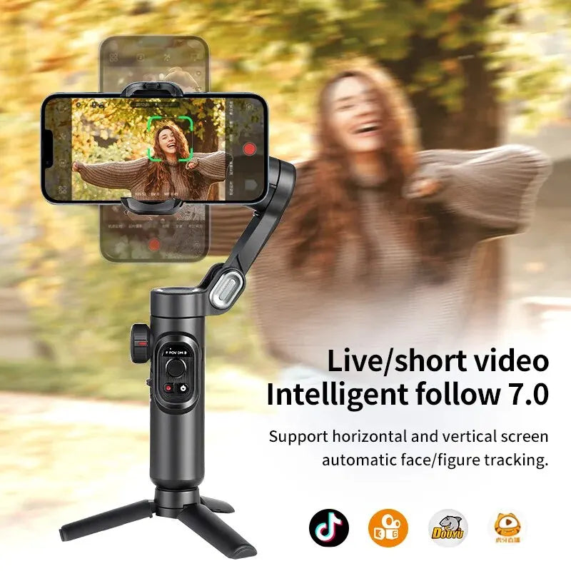 Stabilisateur smartphone 3 axes AOCHUAN – CLEVI Paris