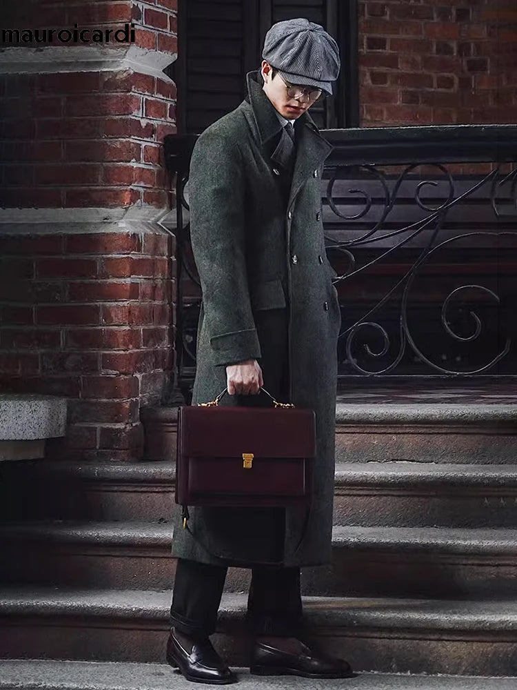 Manteau long croisé homme – CLEVI Paris