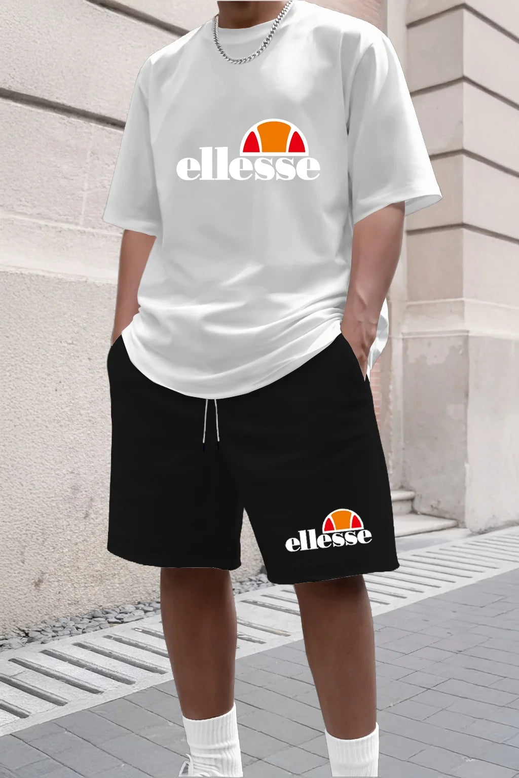 Ensemble 2 Pièces Homme T-shirt Col Rond + Short Été 2026 Casual Outdoor – 11 Coloris, S à XXL – CLEVI Paris
