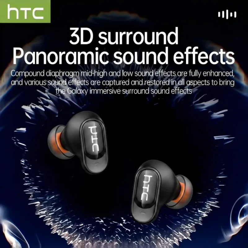 Écouteurs TWS HTC NE79 Semi-Intra 36H ENC Gaming – CLEVI Paris