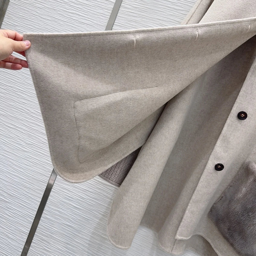 Manteau femme ample laine et cachemire – CLEVI Paris