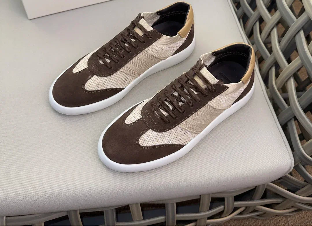 Sneakers Homme Cuir Véritable Respirant Casual Sport EU 38-46 – CLEVI Paris