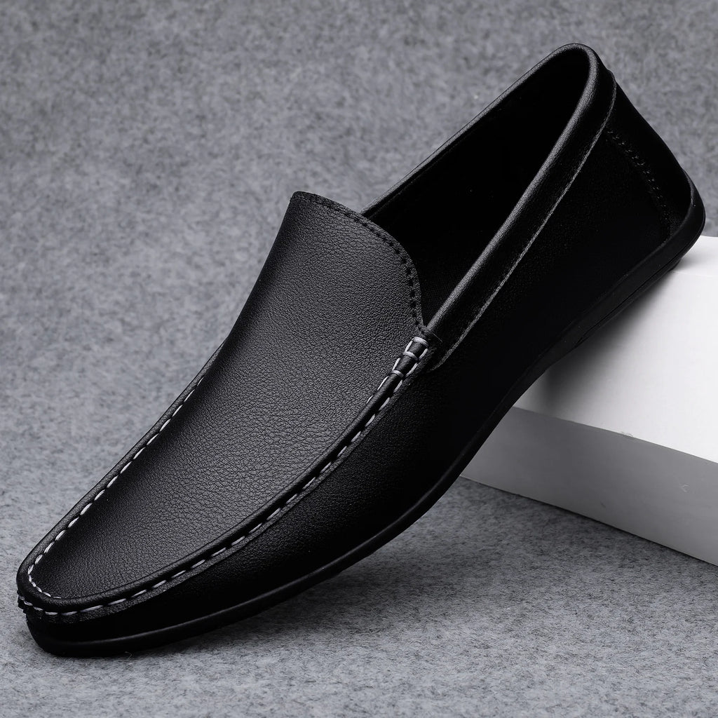 Mocassins homme en cuir fendu à enfiler – CLEVI Paris