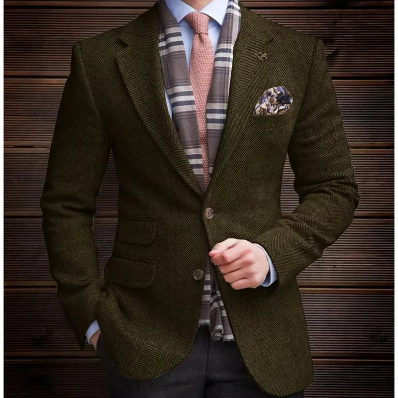 Blazer à chevrons homme – CLEVI Paris