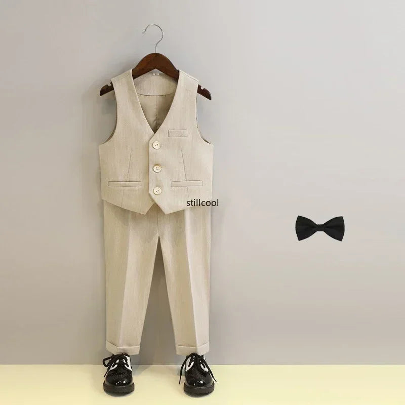 Costume garçon rayé de cérémonie – CLEVI Paris