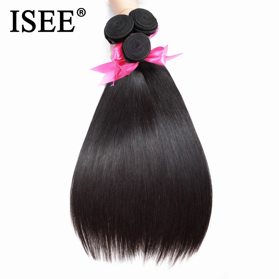 Extensions Cheveux Humains Straight Brésiliennes Remy Hair 3 Mèches Non Traitées – CLEVI Paris