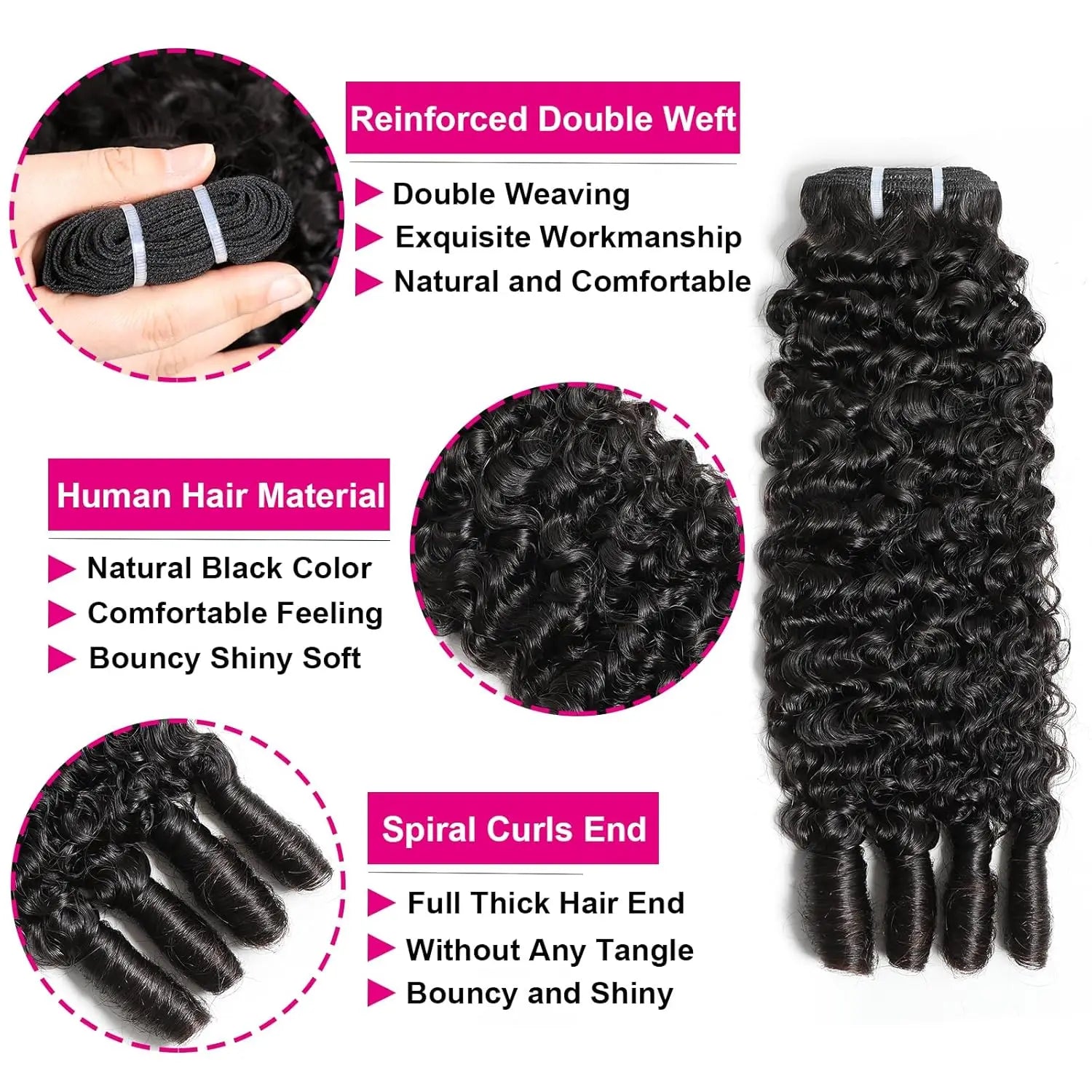Extensions Cheveux Humains Bouclés Birmans Burmese Curly Remy Hair – CLEVI Paris