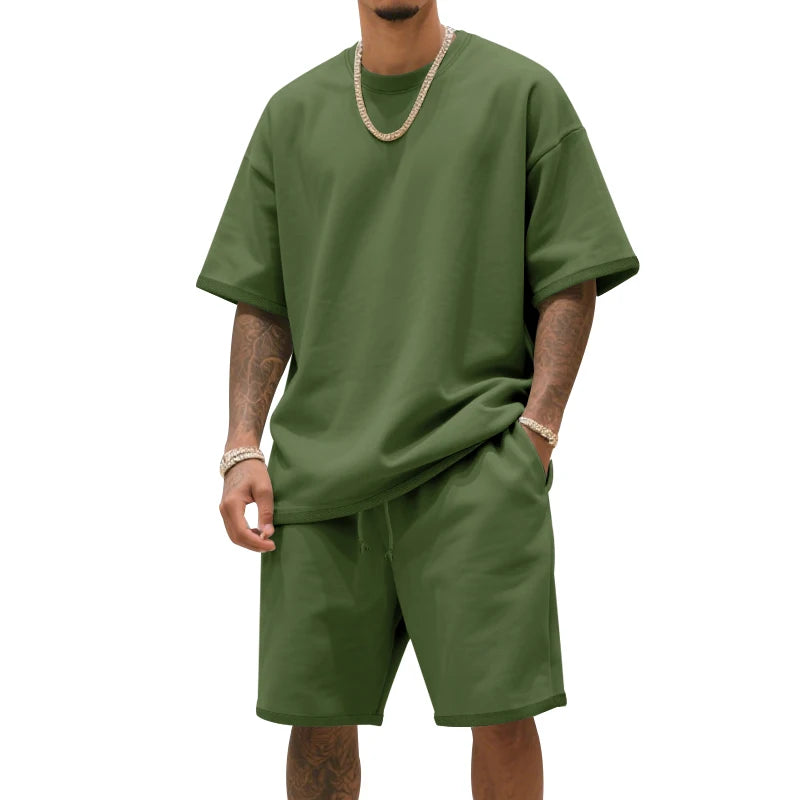 Ensemble homme t-shirt ample et short – CLEVI Paris