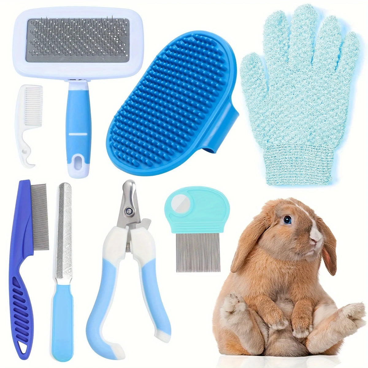 Kit de toilettage pour chat avec brosses – CLEVI Paris