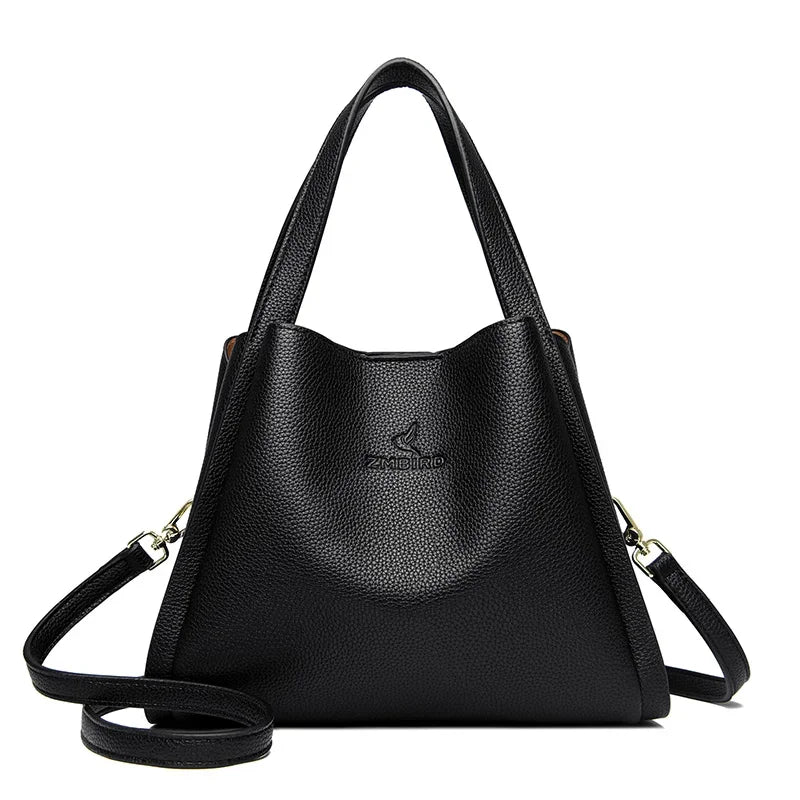 Sac Fourre-Tout Femme Cuir Microfibre 3 Modes de Port – CLEVI Paris