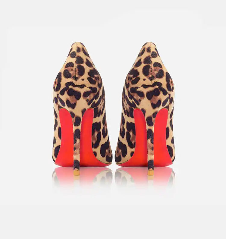 Escarpins léopard à talons fins – CLEVI Paris