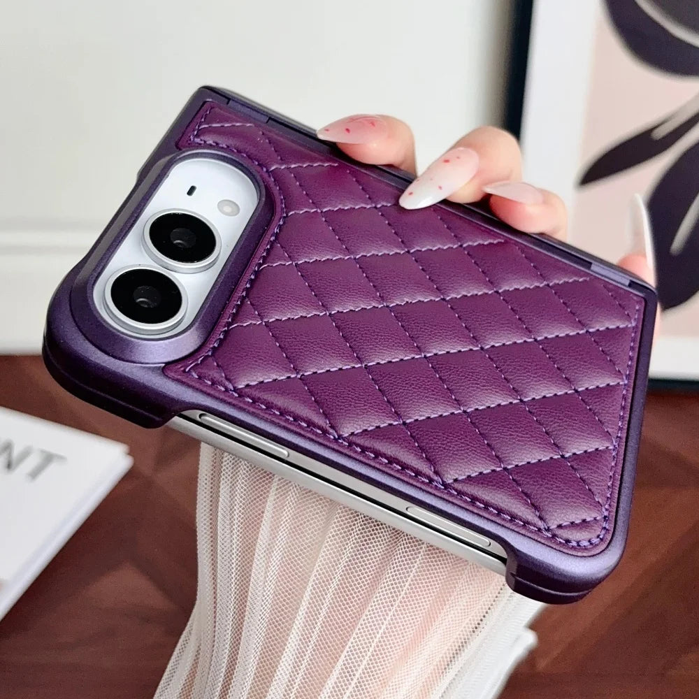 Coque iPhone Duo souple motif losanges – CLEVI Paris