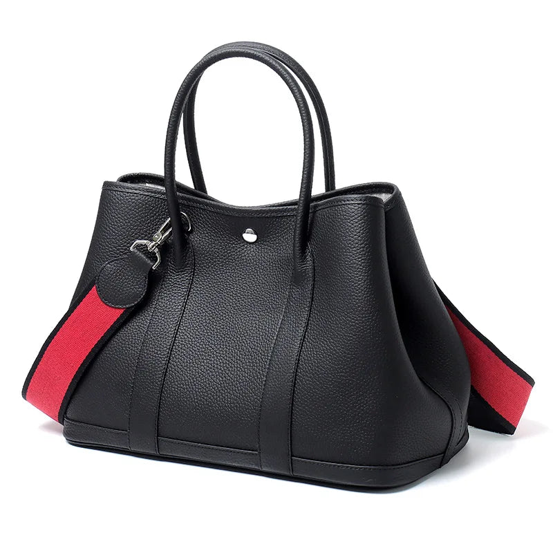 Sac Seau Cuir Vache Pleine Fleur Grande Capacité Femme – CLEVI Paris