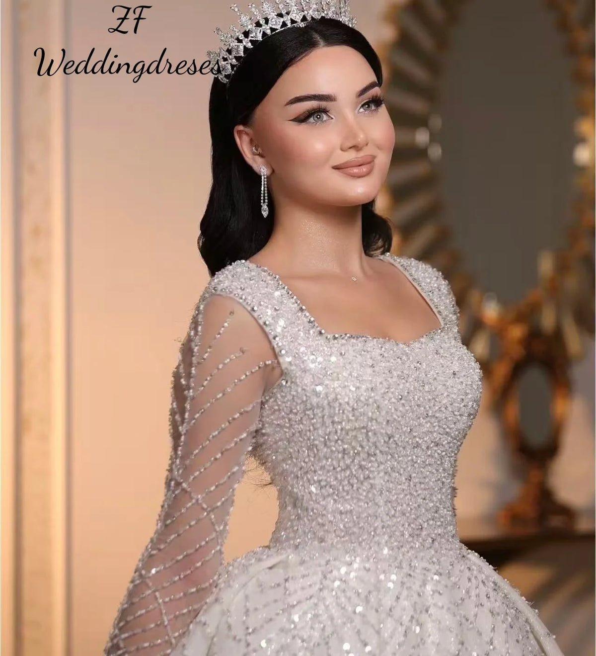 Robe de mariée princesse sans manches – CLEVI Paris