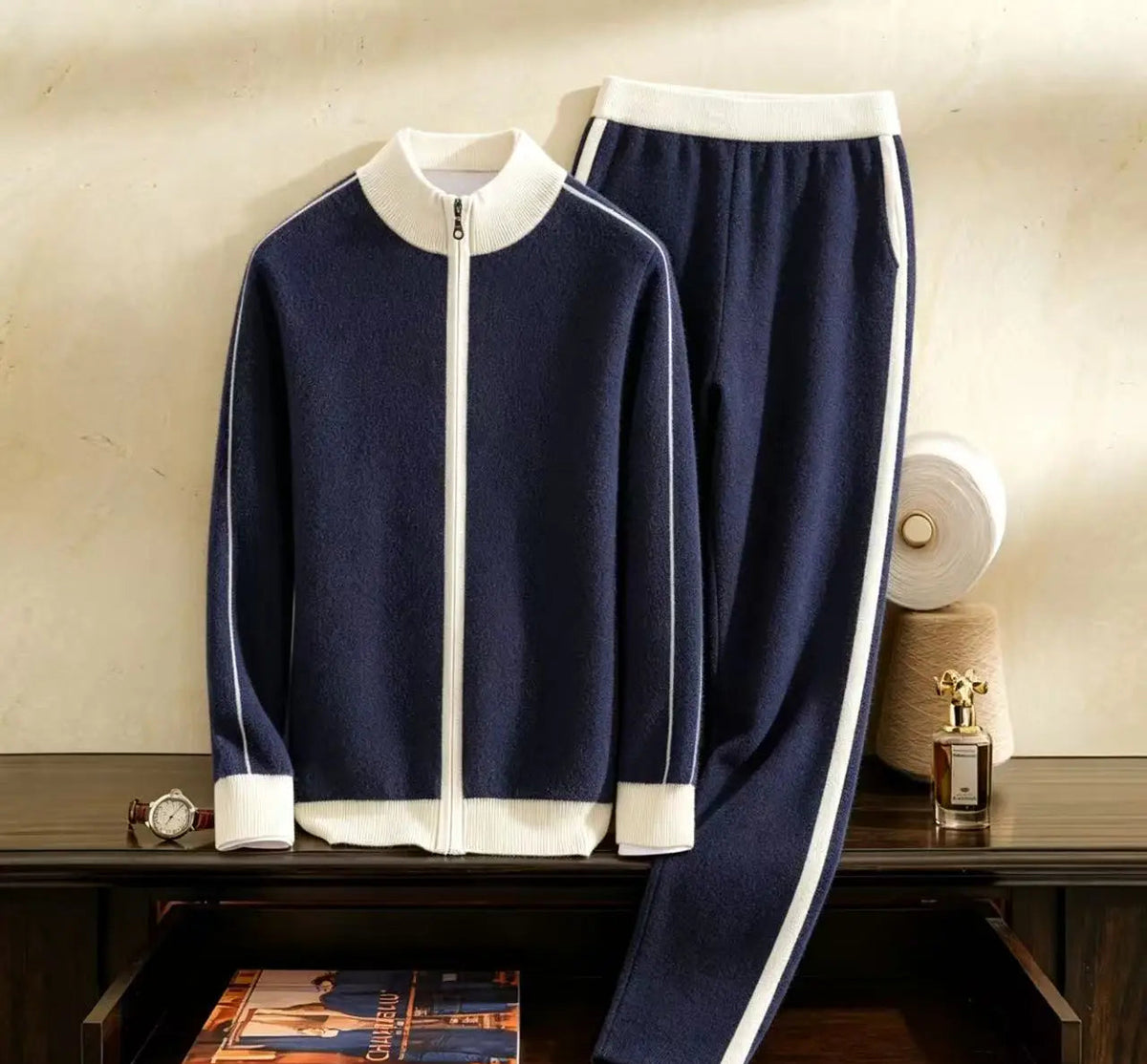 Ensemble homme en maille zippé deux pièces – CLEVI Paris