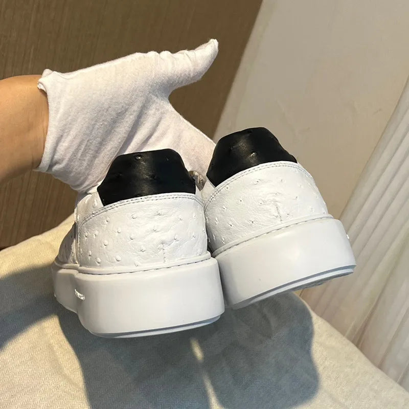 Sneakers basses unisexes blanches – CLEVI Paris