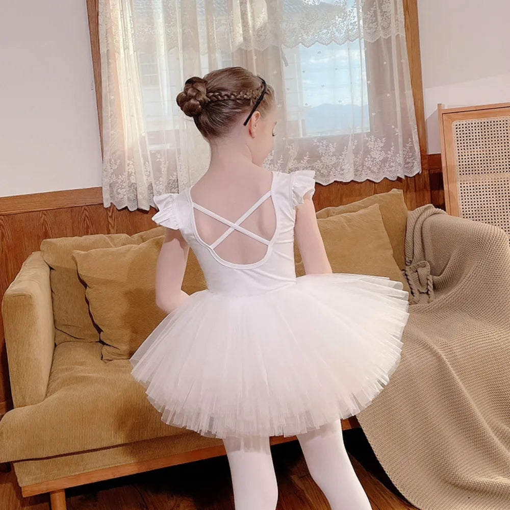 Robe tutu de danse fille à manches longues – CLEVI Paris