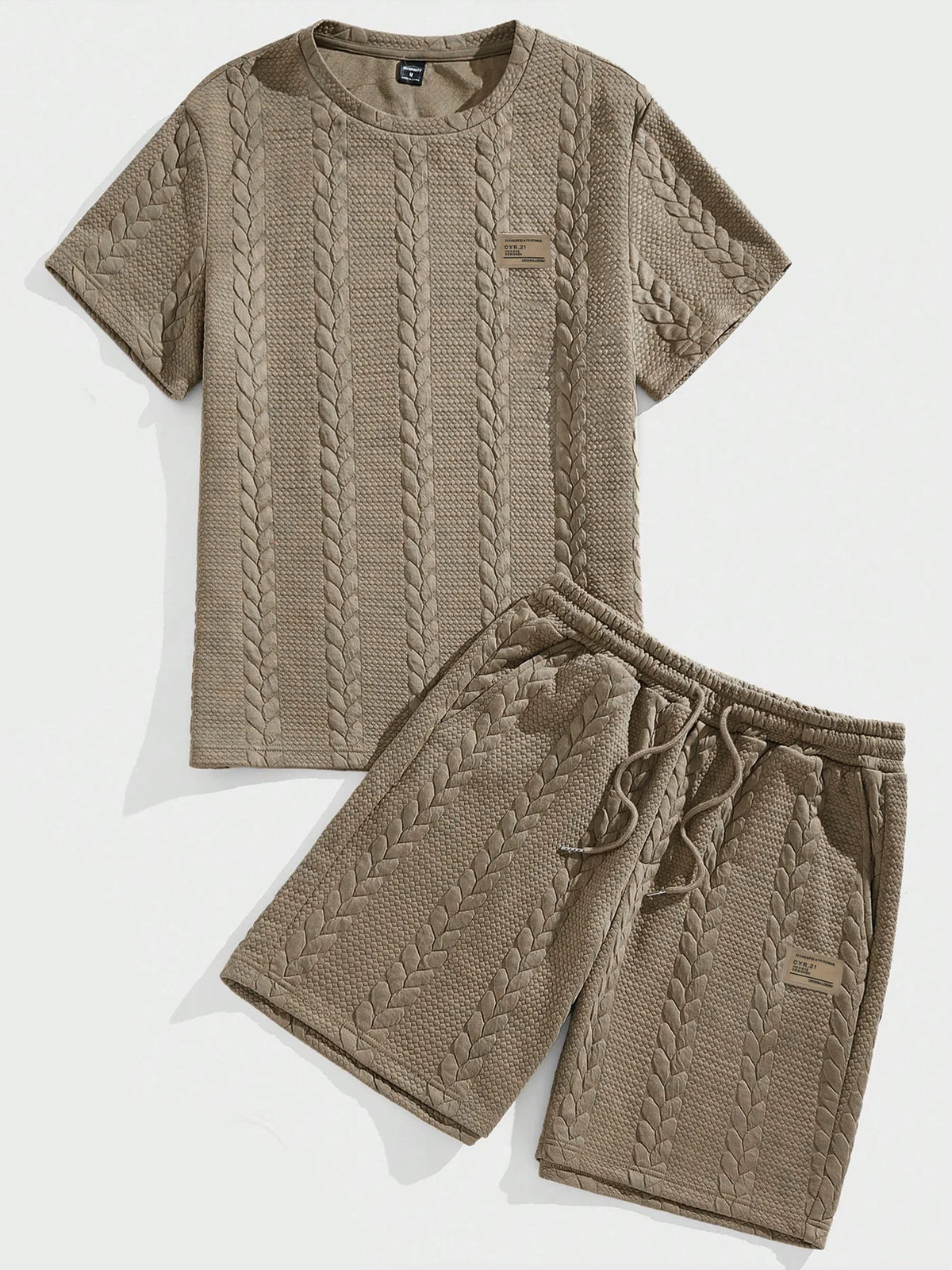 Ensemble homme t-shirt texturé et short ample – CLEVI Paris