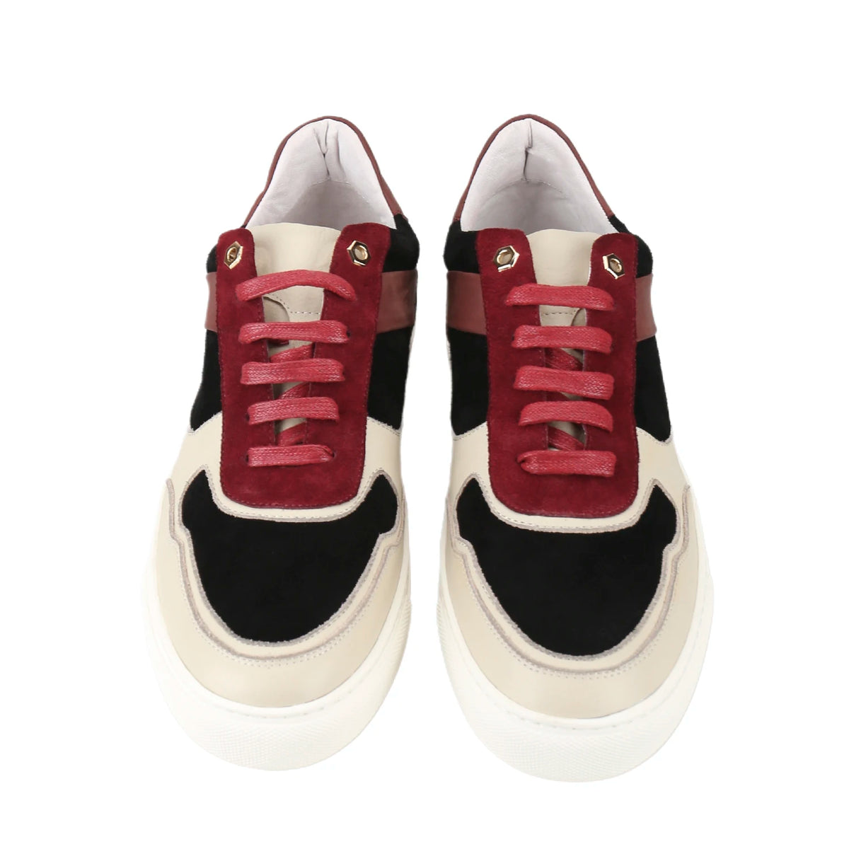Sneakers Luxe Cuir Veau Daim Patchwork Homme – CLEVI Paris