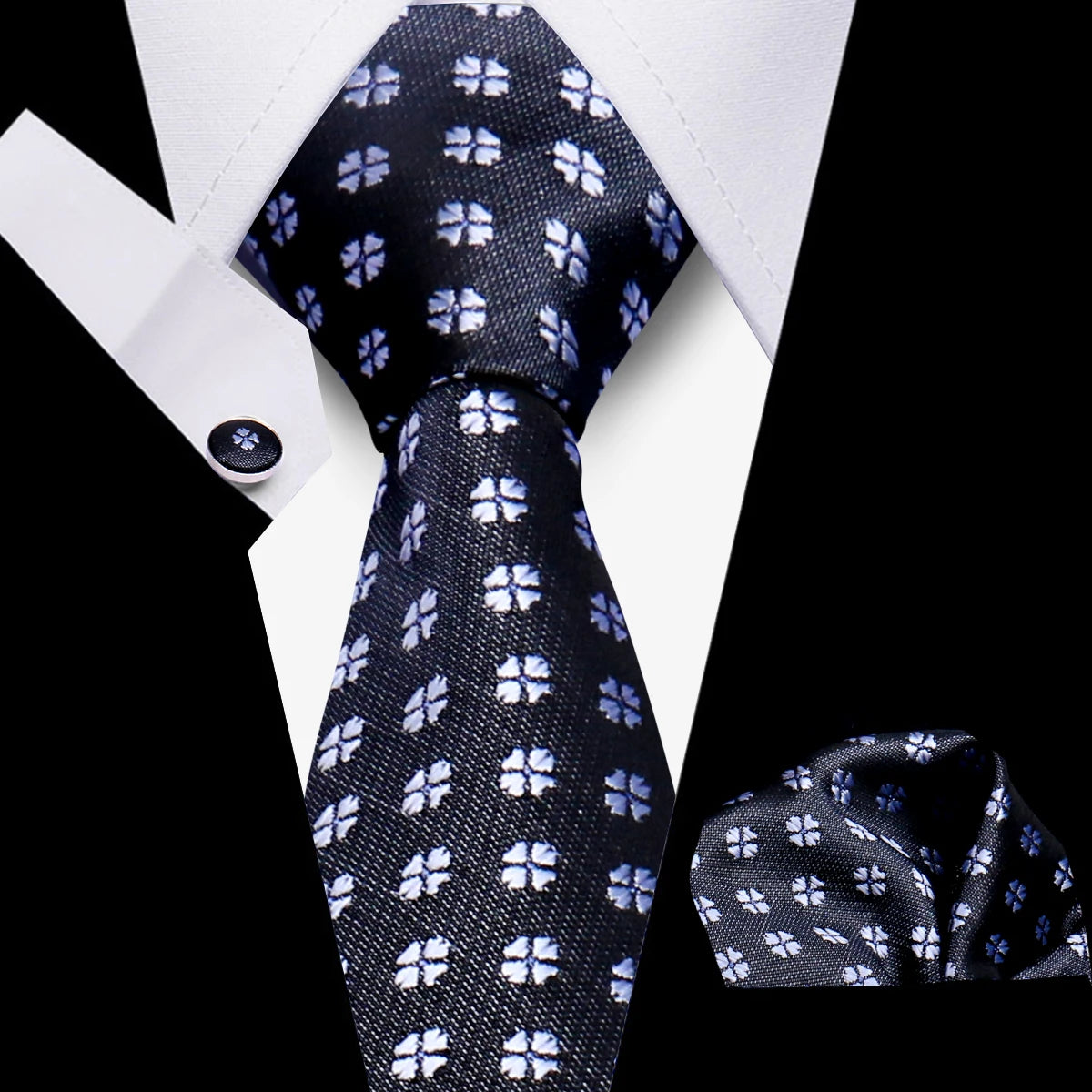 Coffret cravate homme, pochette et boutons – CLEVI Paris
