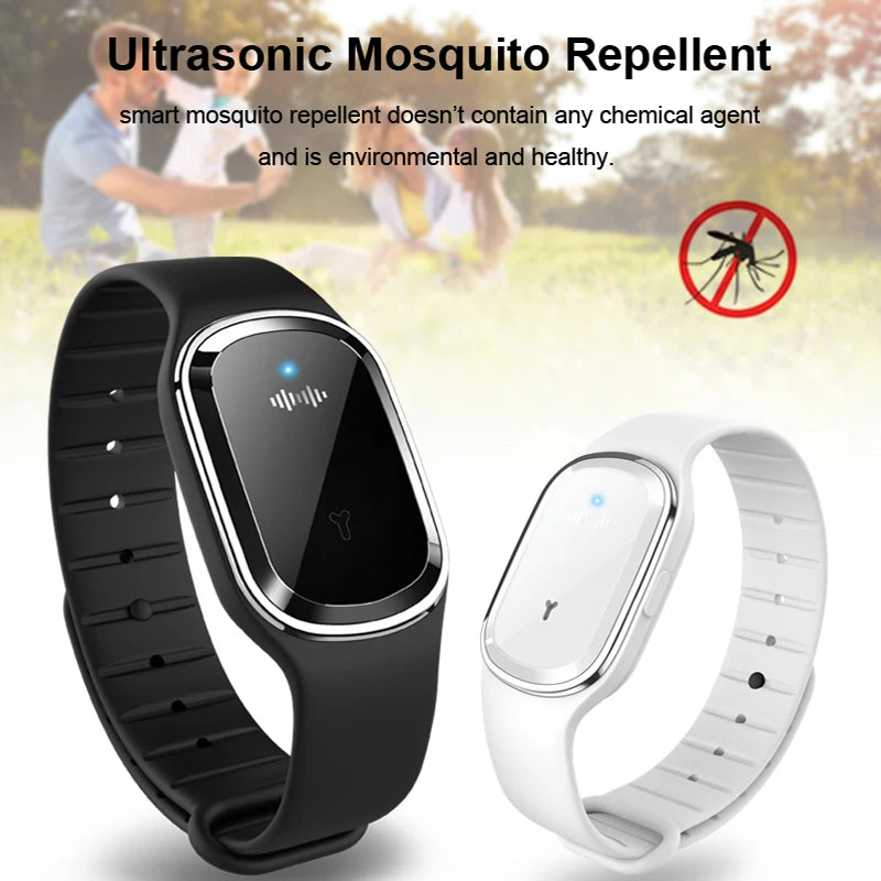 Bracelet Anti-Moustiques Rechargeable USB – Silicone Ajustable, Enfants & Adultes – CLEVI Paris