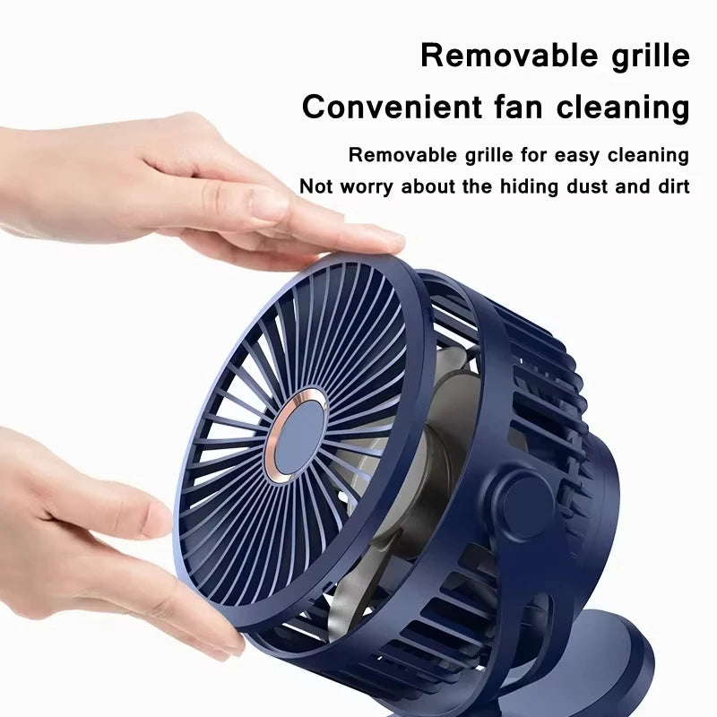 Ventilateur de table rechargeable 10000 mAh – CLEVI Paris