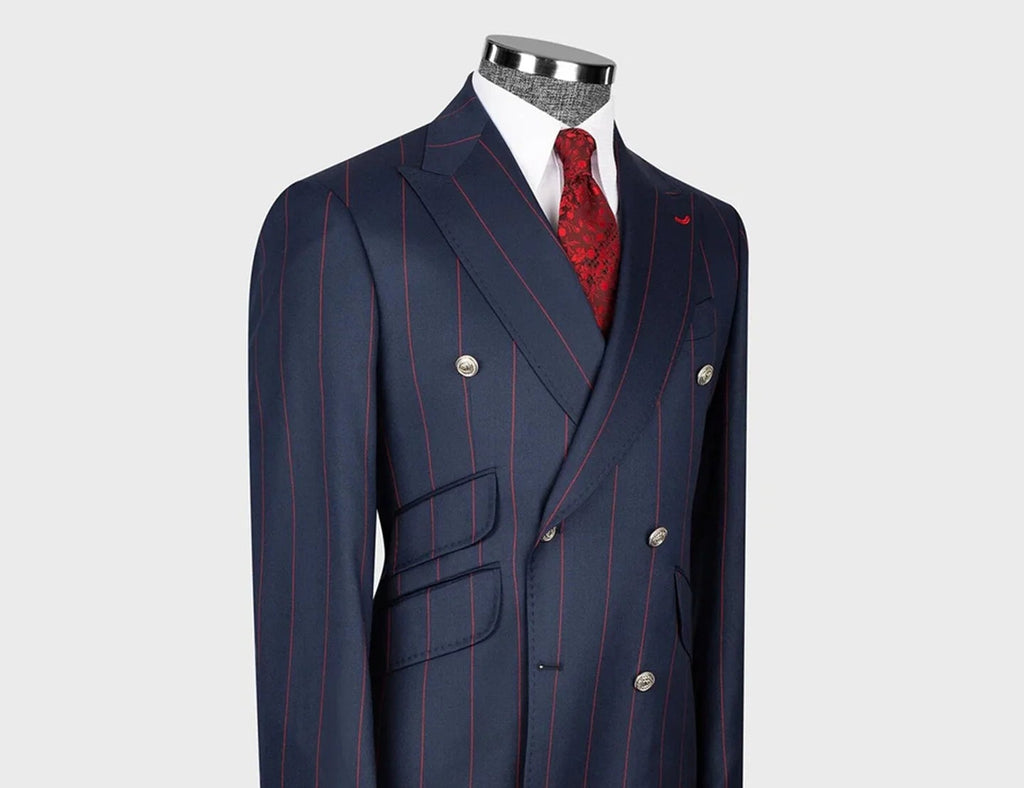 Costume 2 pièces homme rayé – CLEVI Paris