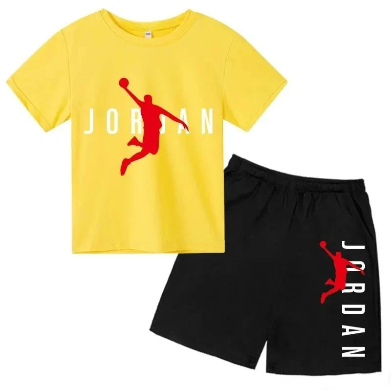 Ensemble enfant T-shirt et short en coton – CLEVI Paris