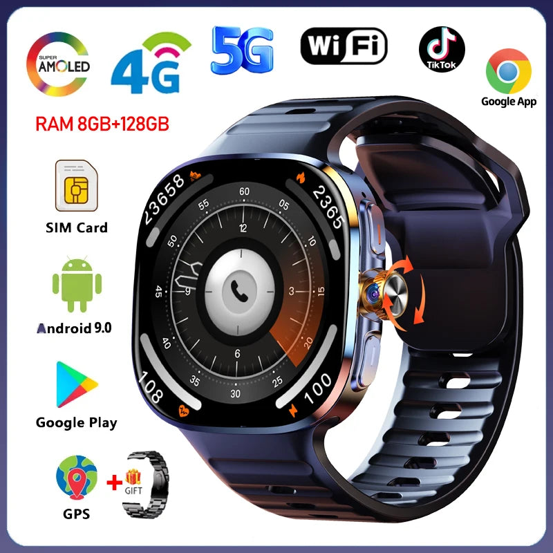 Montre Connectée 4G Android 5 Jours Caméra 13MP – CLEVI Paris