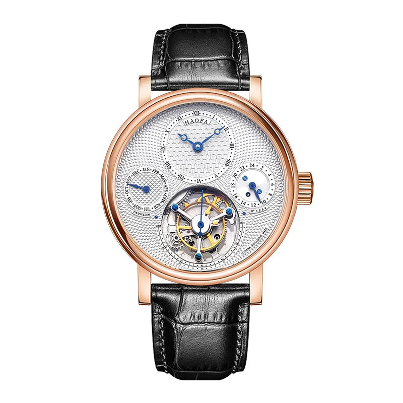 Montre Homme Tourbillon Manuel HAOFA K009 – Boîtier Or Massif 18K Verre Saphir Édition Limitée – CLEVI Paris