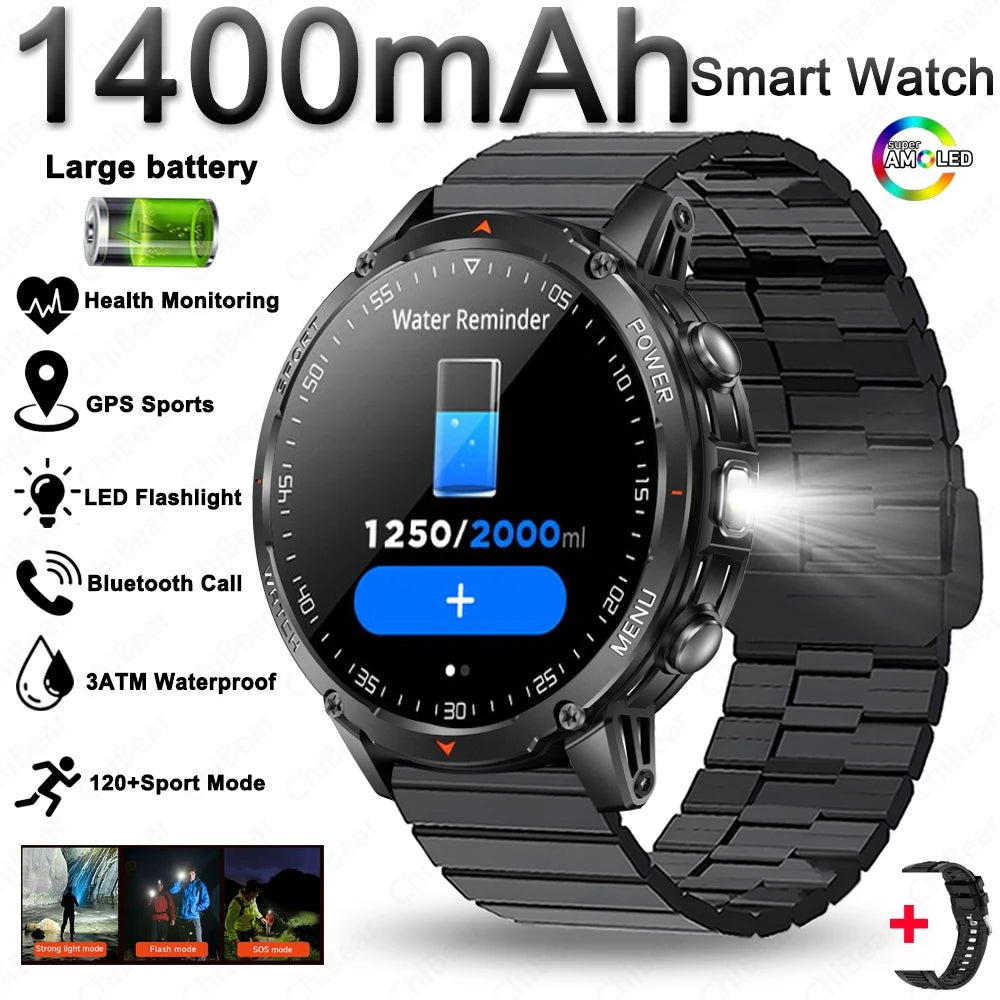 Montre ChiBear AMOLED 1,53″ lampe torche – CLEVI Paris