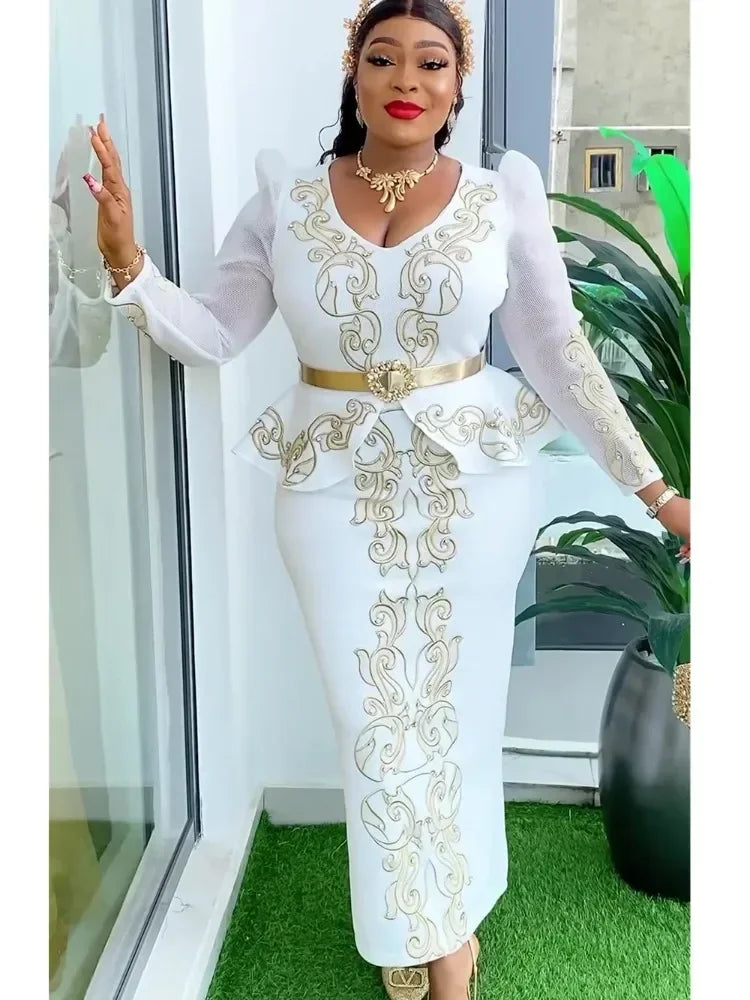 Robe longue africaine de cérémonie – CLEVI Paris