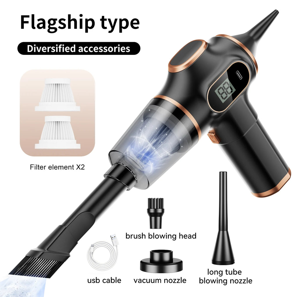 Aspirateur à main sans fil en ABS – CLEVI Paris