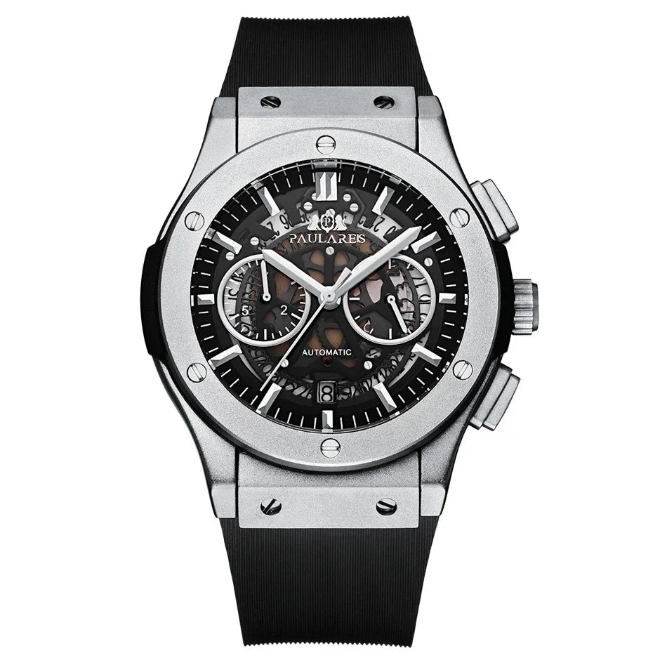 Montre Chronographe Squelette Quartz Homme – CLEVI Paris