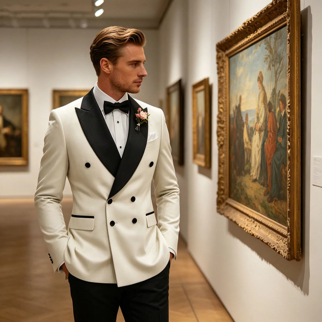 Veste de smoking croisée homme – CLEVI Paris