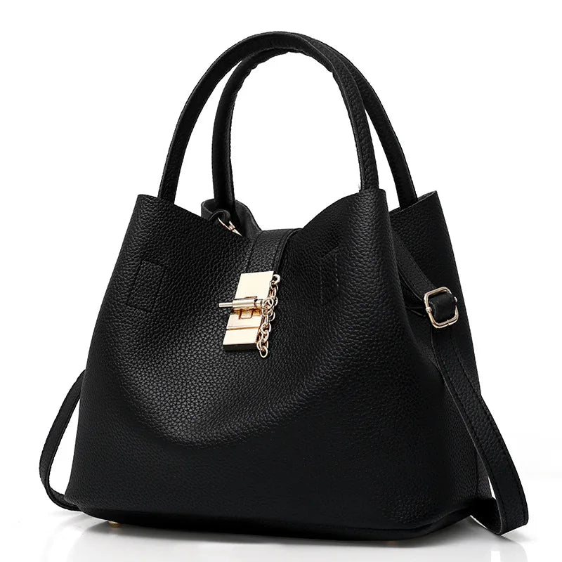 Sac Épaule PU Souple Femme 25x13x20cm Bandoulière 130cm Poche Rabat 3 Coloris – CLEVI Paris