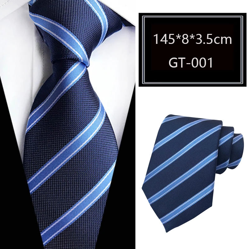 Cravate homme rayée en jacquard – CLEVI Paris