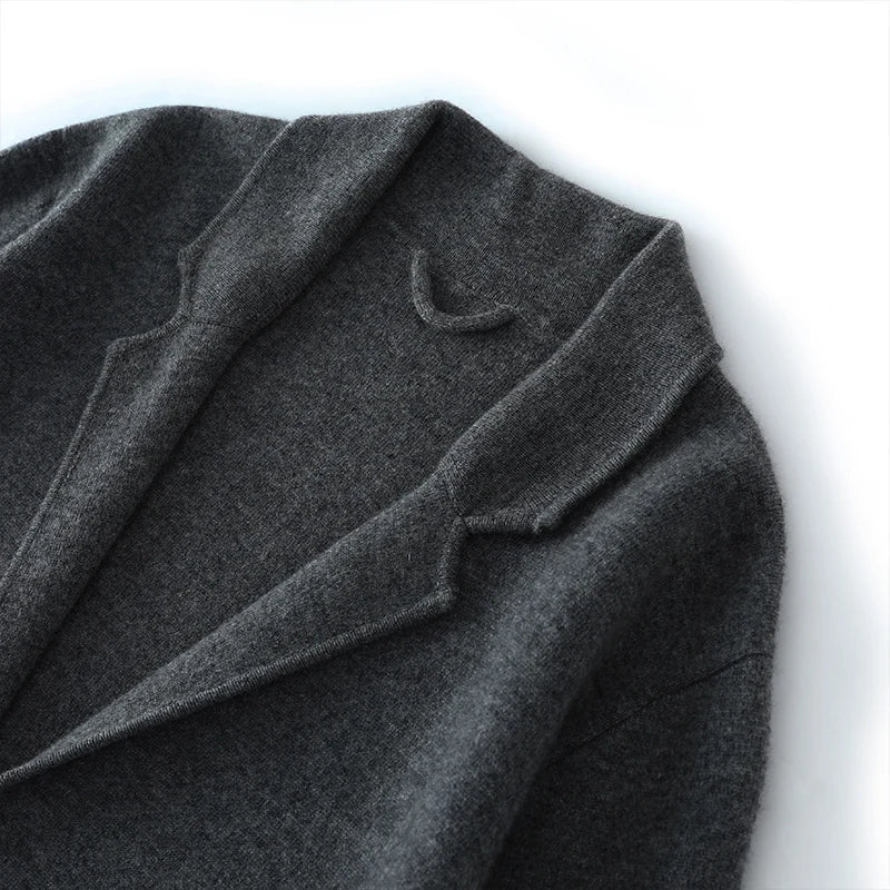 Ensemble homme cachemire cardigan à revers – CLEVI Paris