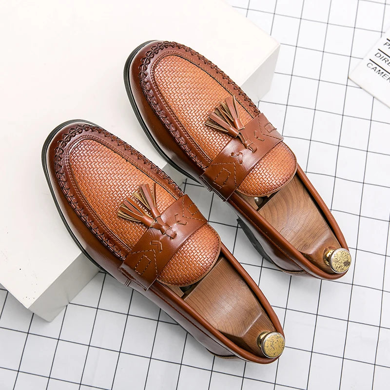 Mocassins Brogues PU Homme Bout Pointu Business & Mariage – CLEVI Paris