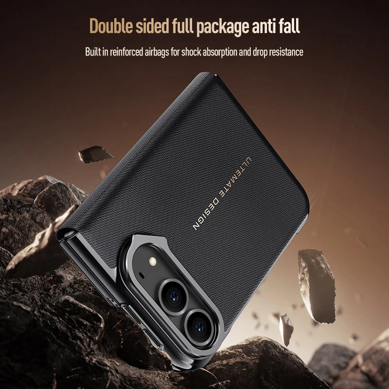Étui iPhone Duo en simili cuir avec support – CLEVI Paris