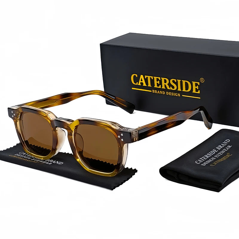 Lunettes de Soleil Style Punk Unisexe CATERSIDE – Monture Carrée Miroir UV400 – CLEVI Paris